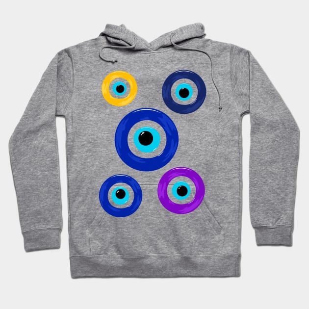 Evil Eyes Hoodie by marieltoigo